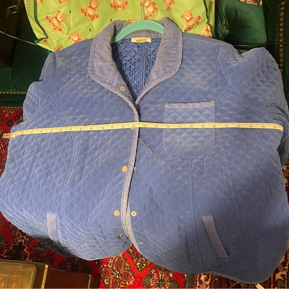 Quilted Talbots corduroy blue jacket - Picture 8 of 9